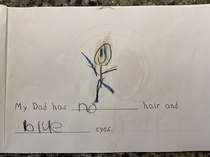 My kindergartener with the brutal truth
