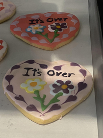 My local cafes valentines cookies