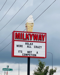 My local ice cream joint sharing wisdom