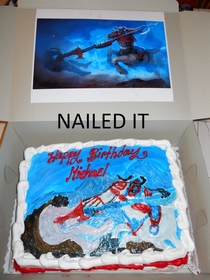 My LoL themed birthday cake The baker actually thought he could free-hand it