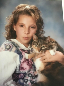 My mom found this pic of me ca  So your telling me I took an awesome cat pic with a Blue Steel pose before I had internet Yes