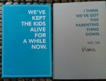 My mom gave this card to my Dad for Fathers Day
