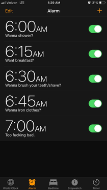 My morning routine