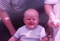 My mum just sent me a picture of myself as a baby Kind of wish she didnt to be honest