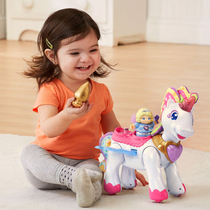 My neice got one of these unicorn toys with a golden carrot for her birthday not my neice in the photo
