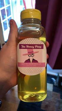 My neighbor is a beekeeper He finally put a label to his goods