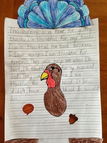 My nephew is very thankful this year