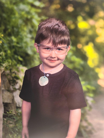 My nephew snuck safety goggles to his school photo