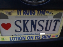 My new neighbors license plate gives me reason for concern
