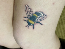 My new tattoo is the bees knees