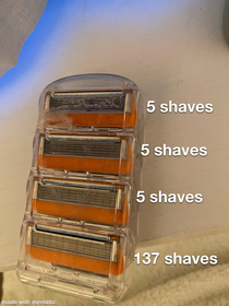 My razor usage habits