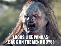 My reaction after hearing Pandas are no longer endangered