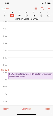 My reminder to myself for my doctor appointment looks like Im negotiating a hostage situation