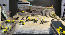 My Saving Private Ryan entry for a Peep diorama contest at my workwas met with mixed results