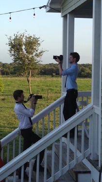 My sister hired twin photographers for her wedding I see sitcom potential