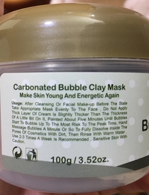 My SO bought this clay mask but the instructions are unclear