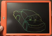 My son asked me to draw Lightning McQueen from memory