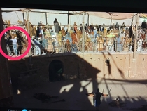 My son spotted the camera tripod and assistant in the movie Gladiator when he was yelling Are you not entertained