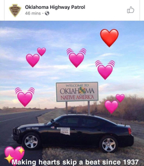 My state highway patrol wins Valentines Day