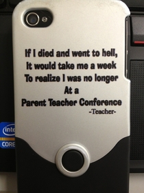 My teachers iPhone case