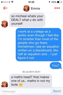 My Tinder match may not have seen Good Will Hunting