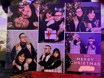 My wife amp I made our first Christmas cards Howd we do