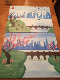 My wife and I also went to paint class