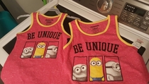 My wife got our daughters matching shirts _