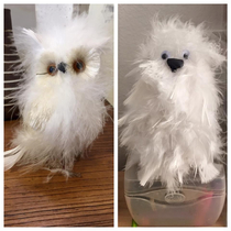 My wife is a talented artist so she wanted to make the white owl instead of buying it pre-made