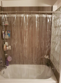 My wife is smokin hot so I picked the shower curtain
