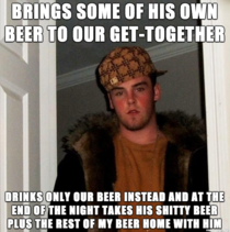 My wife made me invite her friends husband to a get-together with my friends