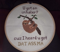 My wife made this for our friend who has Asthma speechless