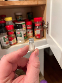 My wife told me we only had a little salt left