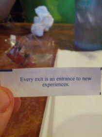 My wife wasnt as excited as me for my fortune