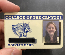 My wifes official cougar card