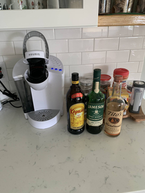 My work from home coffee station