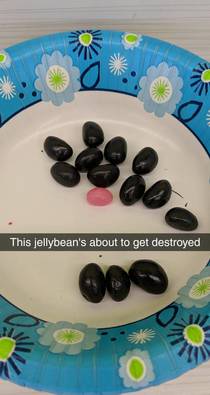 My works leftover jellybeans