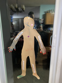My  year old daughter brought home this gingerbread man from daycare Its already startled my wife and me a few times