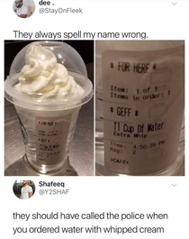 Name is always wrong