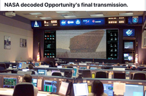 NASA decoded Opportunitys final transmission