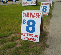 Need your car washed anyone Spit shines offered also