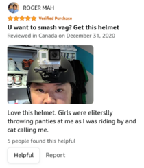 Needless to say I bought the helmet