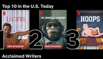 Netflixs Top  trending in US I can see why the chimp has that face in the middle