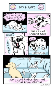 New puppy new webcomic I heard somebody posted it here yesterday and it got removed