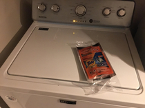 New washer came with snacks Thanks Lowes