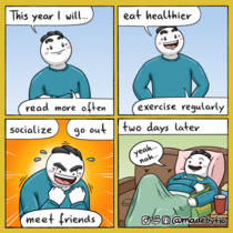 New Years Resolutions In A Nutshell