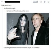 Nic Cage and his Son
