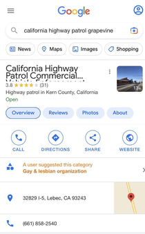 Nice to see Californias highway patrol is so inclusive