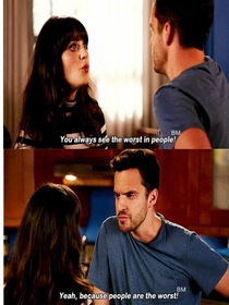 Nick Miller sharing some truth