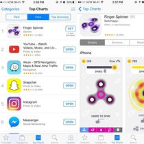 No matter how stupid you think your ideas are remember this A virtual fidget spinner is the top free app in the app store right now